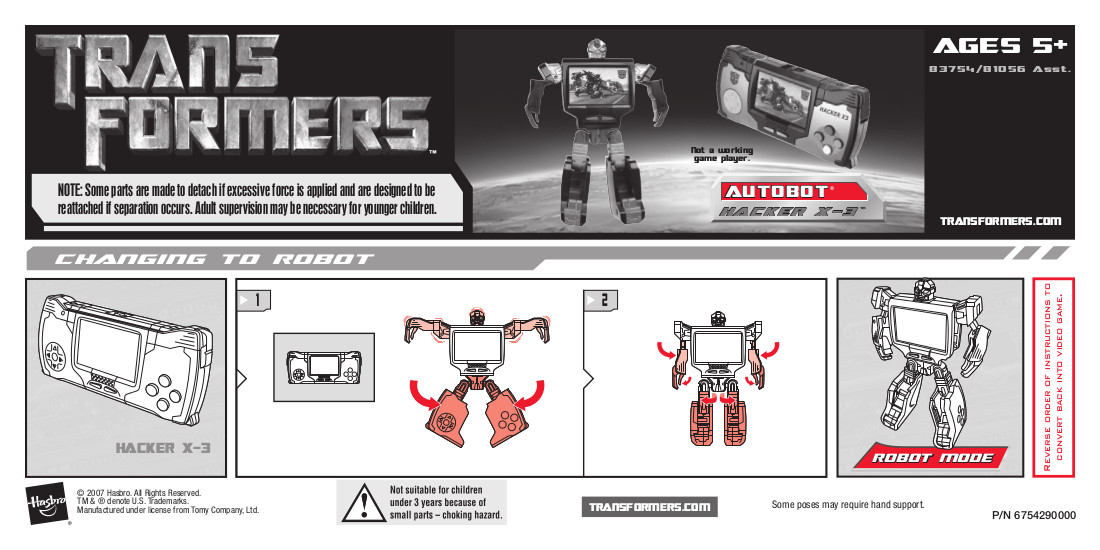 Real Gear Robots Hacker X-3 (Transformers, Movie, Autobot